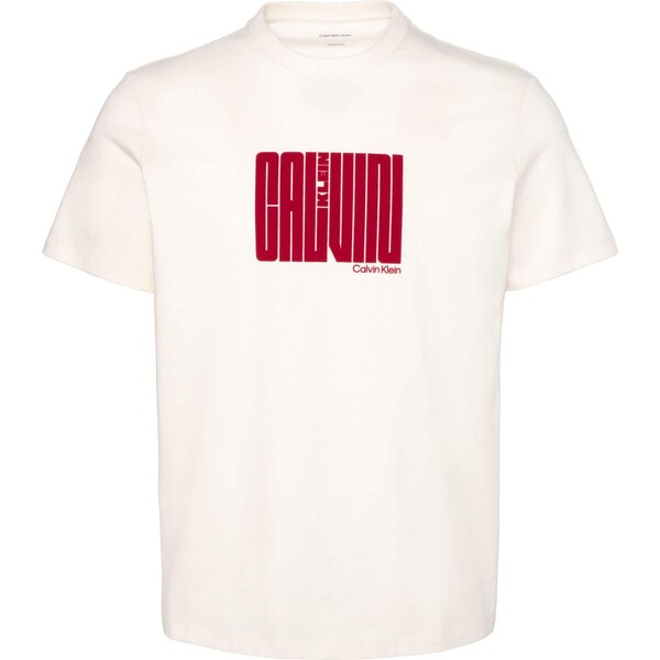 Calvin Klein Tričko červená / biela 66173554