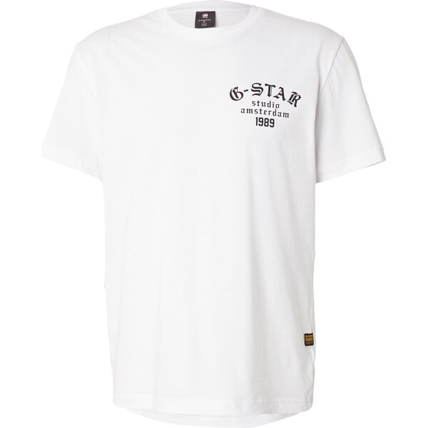 G-STAR Tričko Studio Ams čierna / biela 66173752