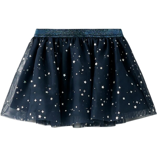 NAME IT Sukňa NMFVabos námornícka modrá / strieborná 65010807