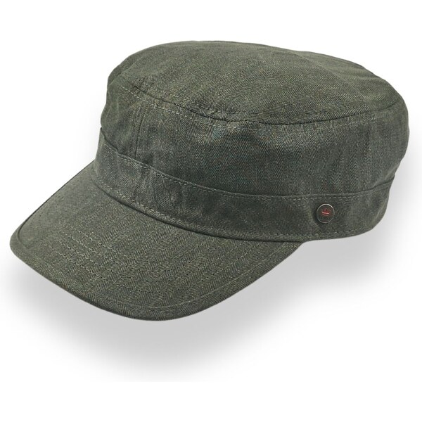 KRUMLOVANKA Bavlnená šiltovka Armycap - wash cotton khaki s reguláciou 66176150