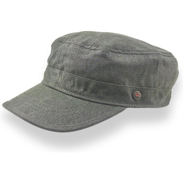 KRUMLOVANKA Bavlnená šiltovka Armycap - wash cotton grey s reguláciou 66176151