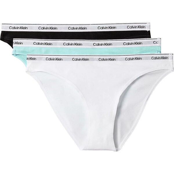 CALVIN KLEIN - nohavičky 3PACK Icon logo stretch cotton black & beau 66177841