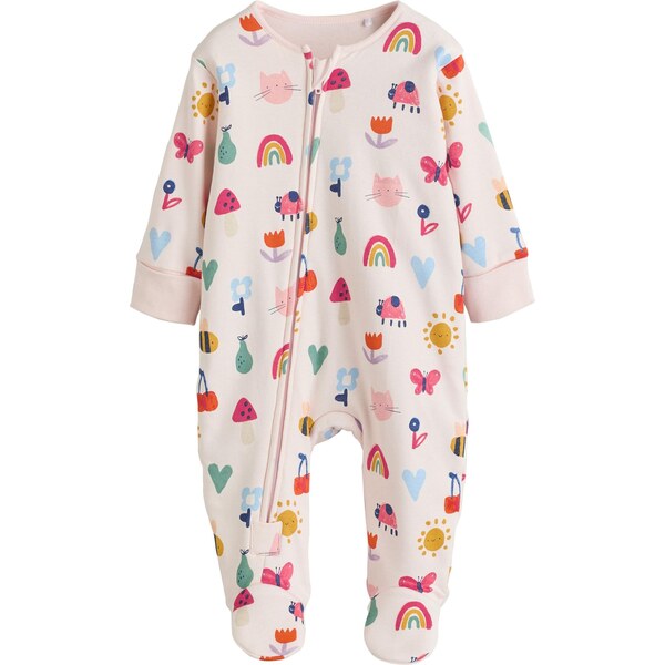 Next Pyžamo svetlomodrá / trstinová / oranžová / pastelovo ružová 66179566