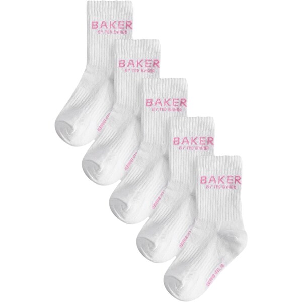 Baker by Ted Baker Ponožky svetloružová / biela 66179739