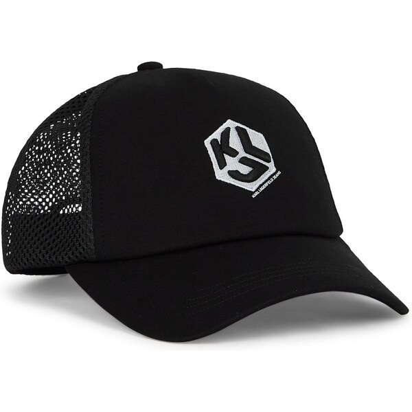 KARL LAGERFELD JEANS Čiapka čierna / prírodná biela 66179755