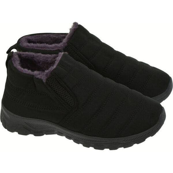 JOHN-C Dámske zateplené čierne zimné topánky-kapce MAGDUSA 66184694