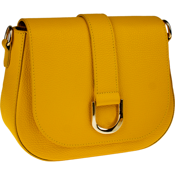 Žltá kožená talianska crossbody kabelka Debora Gialla NovaKabelka.sk 66186371