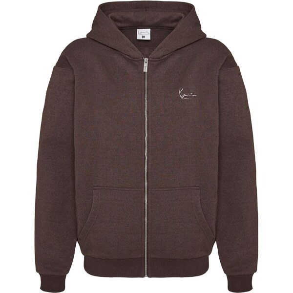 Karl Kani Small Signature Tribal Os Full Zip Hoodie Brown - Pánske - 66359714