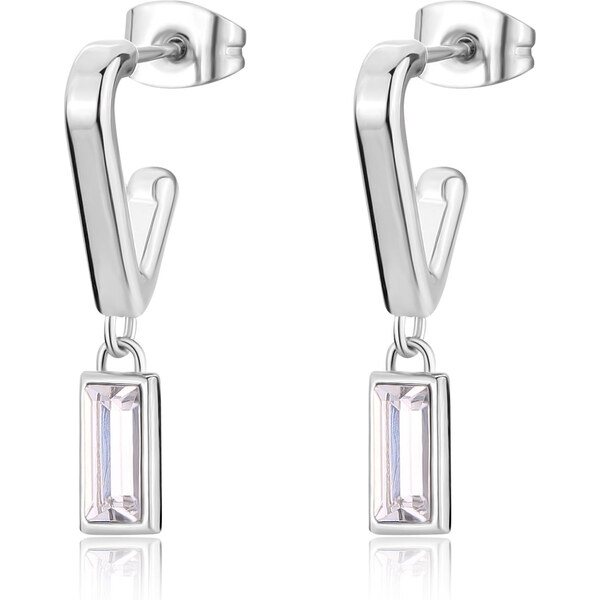 SAgapõ Visiace oceľové náušnice s kryštálmi Luce SCE37 66590106