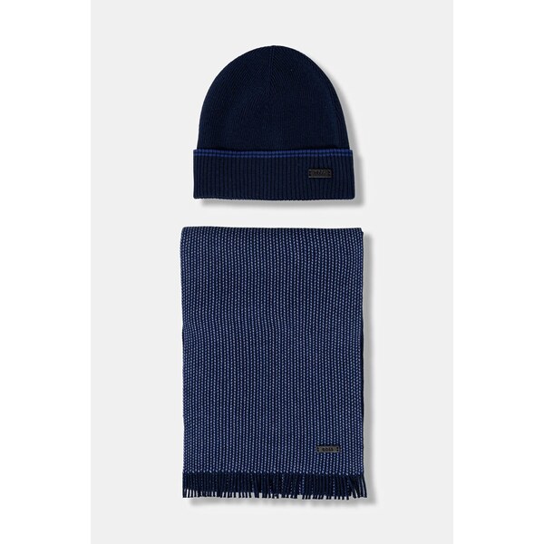 Čiapka a šál s prímesou vlny BOSS Hernesto_SET 66186953