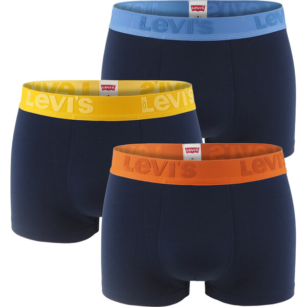 LEVI`S - boxerky 3PACK Levi`s premium high comfort cotton stretch blue 66187231