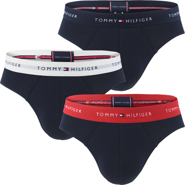 TOMMY HILFIGER - slipy 3PACK eco friendly cotton stretch signature 66187248