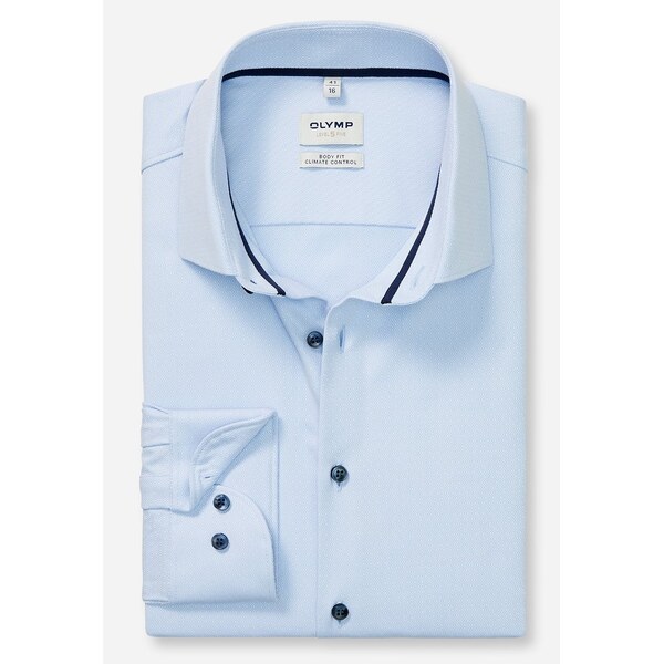 Pánska belasá košeľa Climate Control OLYMP body fit 66187517