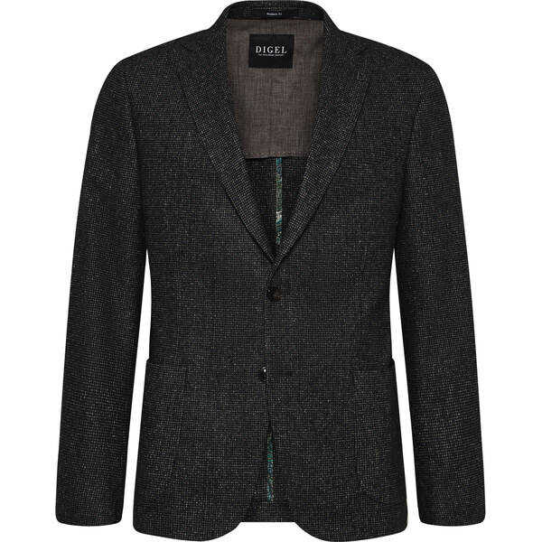 Pánske sivomodré vlnené sako s hodvábom DIGEL modern fit 66187519