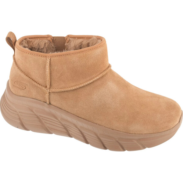 Svetlo hnedé dámske zimné topánky Skechers Bobs B Flex Hi - Hi Frost 66188363
