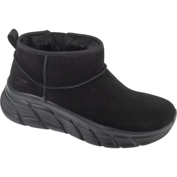 Čierne dámske zimné topánky Skechers Bobs B Flex Hi - Hi Frost 117390 66188362