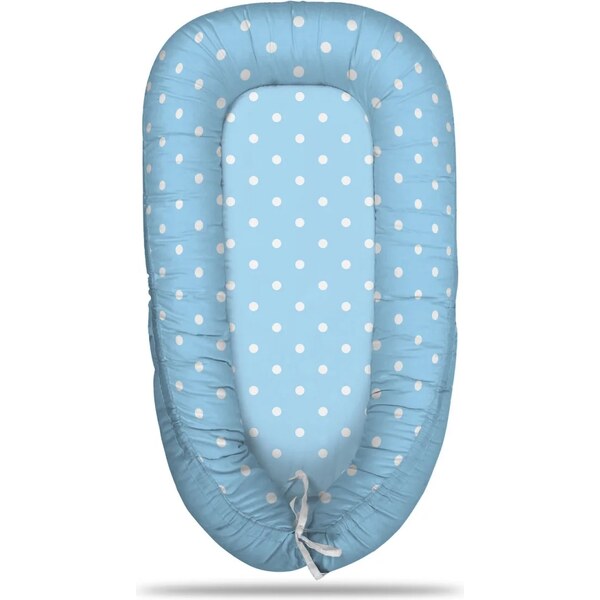 Sablio Hniezdočko pre bábätko Biele bodky na modrej 65114126