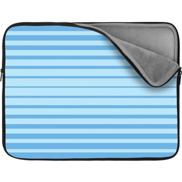 Sablio Obal na notebook Svetlomodré pruhy 65430296