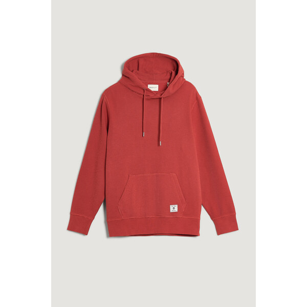 MIKINA GANT WAFFLE TEXTURE HOODIE MODERN RUST 66188419