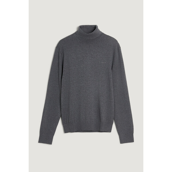 ROLÁK GANT COTTON CASHMERE TURTLENECK CHARCOAL MELANGE 66188440