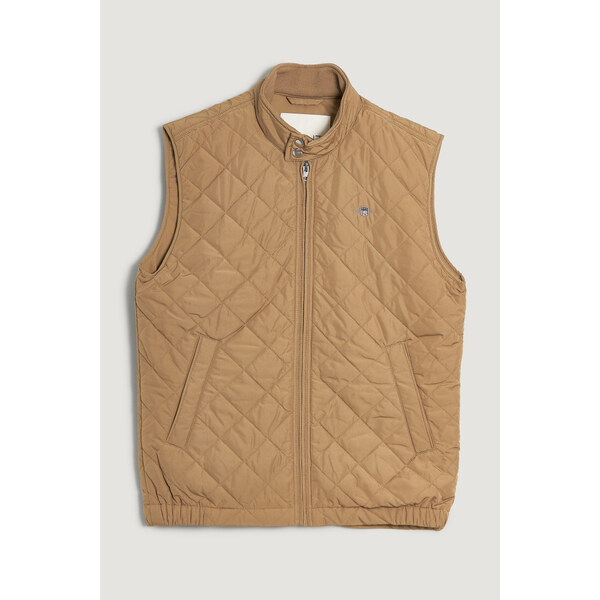VESTA GANT QUILTED WINDCHEATER VEST LIGHT TAUPE 66188435