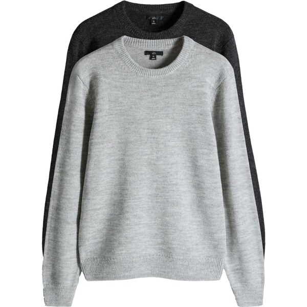 The Set Sveter svetlosivá / čierna 66189908