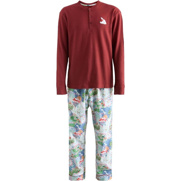 Cath Kidston Dlhé pyžamo kráľovská modrá / zelená / červená / biela 66189924