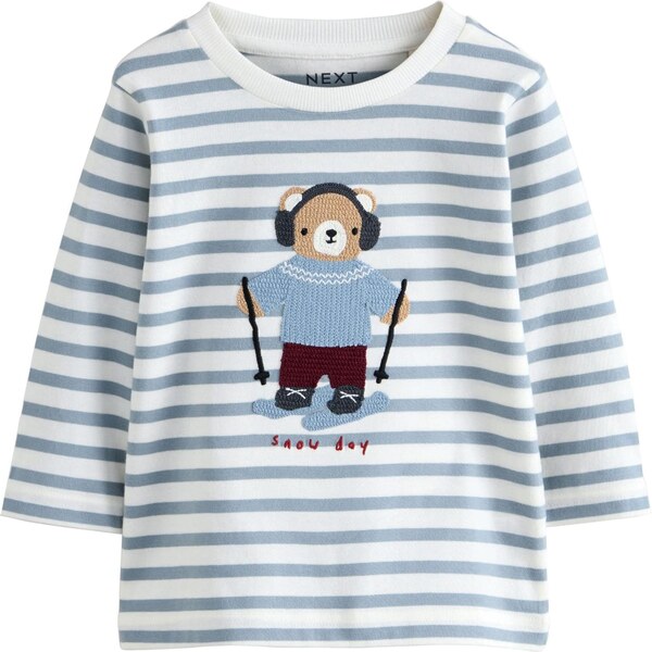 Next Tričko modrá / modrozelená / hnedá / biela 66189967