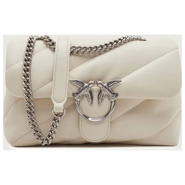 Pinko Kožená kabelka na rameno LOVE CLASSIC PUFF 48092627