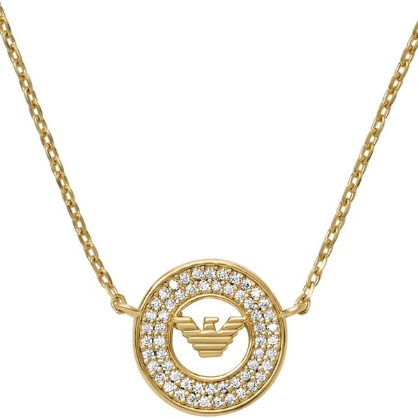 Strieborný náhrdelník Emporio Armani EAGLE LOGO 62575669