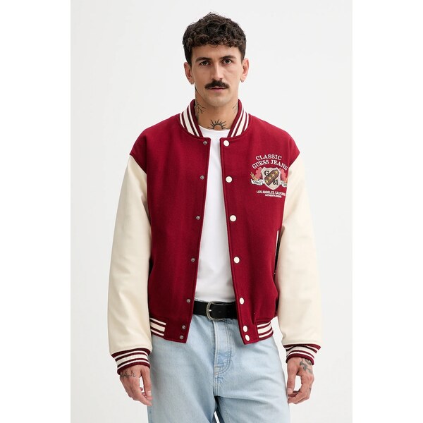 Bomber bunda s prímesou vlny Guess Jeans 66088600