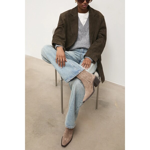 Semišové topánky chelsea Answear.LAB 64794805