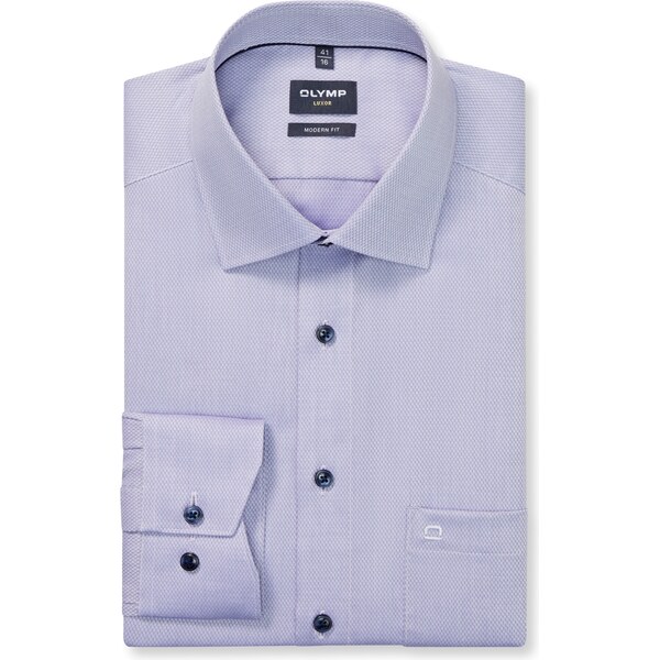 Pánska fialková košeľa so štruktúrou OLYMP modern fit 66198207