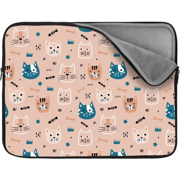 Sablio Obal na notebook Farebné mačičky 65426903