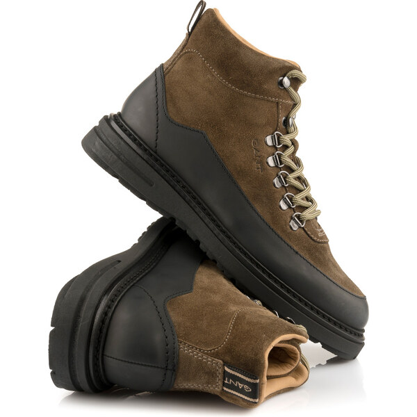 ČLENKOVÁ OBUV GANT HILLPREP DARK OLIVE 66467446