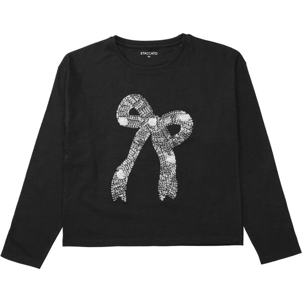 STACCATO Tričko čierna / strieborná 66200384