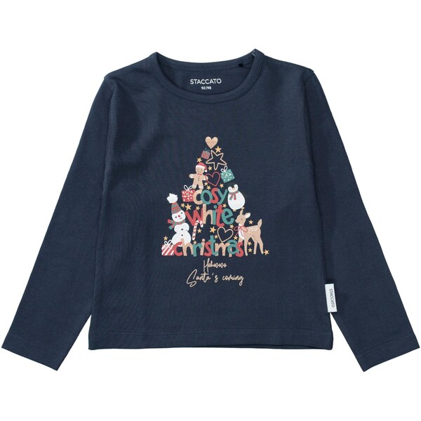 STACCATO Tričko tmavomodrá / šedobiela 66200397