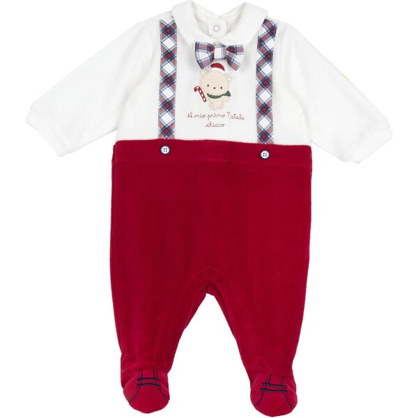 Chicco Pyžamo krémová / námornícka modrá / červená / biela 66201069