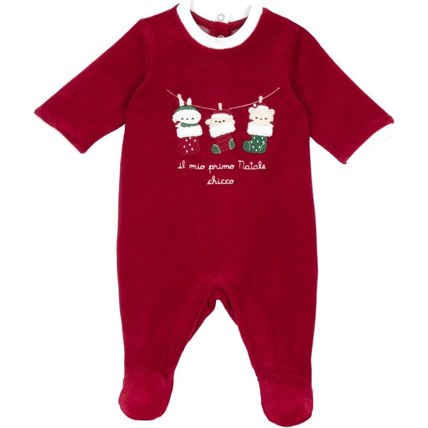 Chicco Pyžamo tmavozelená / tmavočervená / biela 66201077