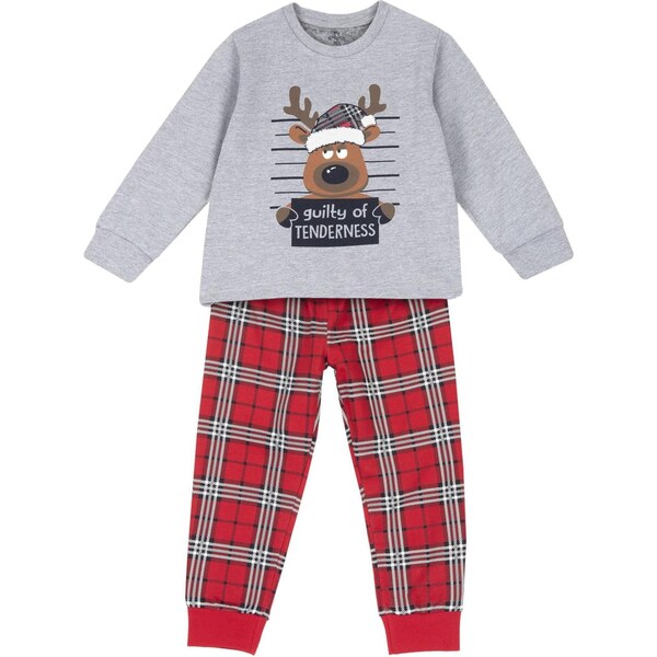 Chicco Pyžamo sivá / červená / čierna / biela 66201078