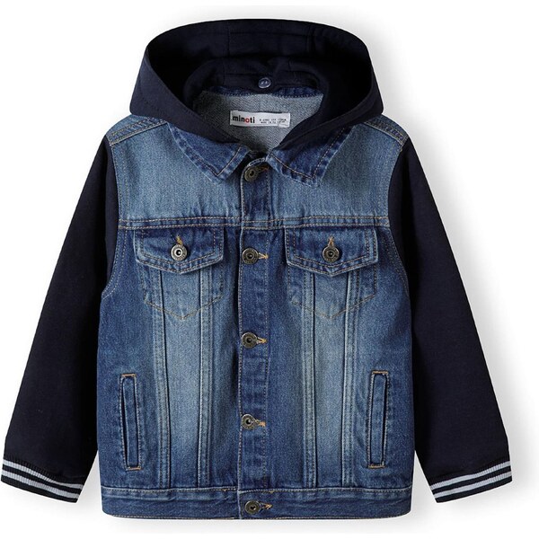 MINOTI Prechodná bunda modrá denim / čierna 66201553