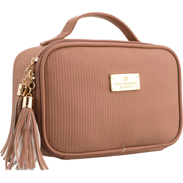 Peterson Béžová dámska kozmetická taštička s praktickým úchytom 66199978