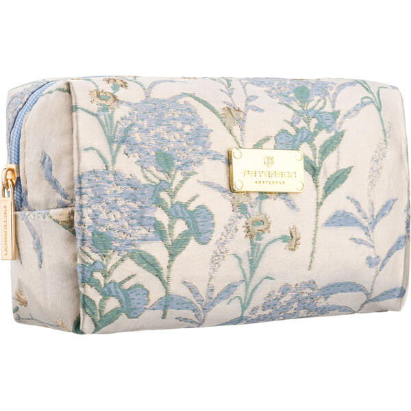 Peterson Svetlomodrá dámska kozmetická taštička z polyesteru s 66199982