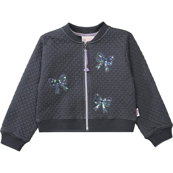 STACCATO Tepláková bunda zafírová / sivá melírovaná 66201844