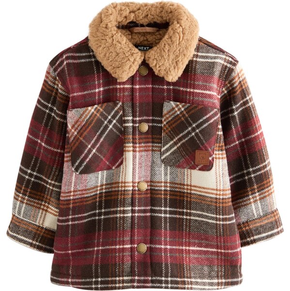 Next Prechodná bunda hnedá / hnedá / červená / biela 66202528