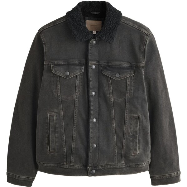 Next Prechodná bunda čierny denim 66202544