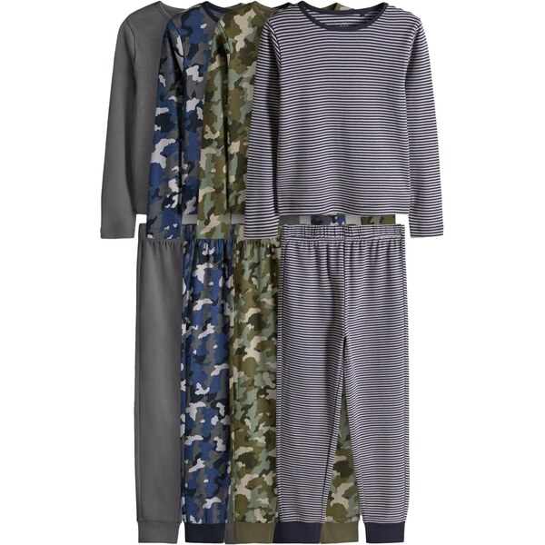 The Set Pyžamo námornícka modrá / opálová / sivá / tmavosivá / 66480432