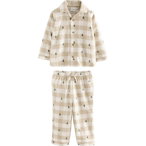 Next Pyžamo béžová / krémová / jedľová 66202701