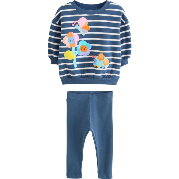 Next Set námornícka modrá / žltá / oranžová / biela 66202719