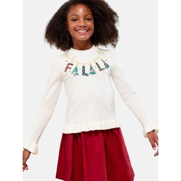 Lipsy Sveter zlatá / jedľová / krvavo červená / biela ako vlna 66202939